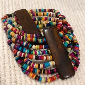 Multicolored bead bracelet